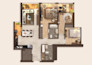 create colored floor plan for interior presentations